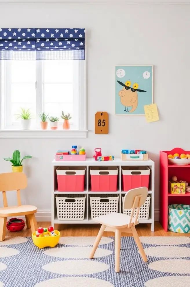 Playful Organization Idea for an Inviting Playroom Refresh