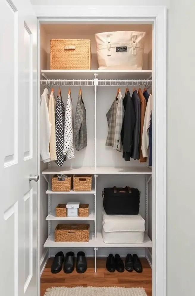 Practical Small Closet Idea for Smart Organizational Solutions