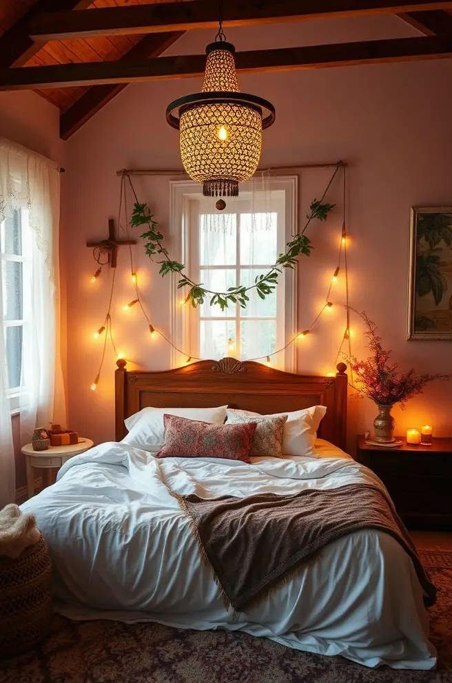 Romantic Boho Bedroom Idea to Set the Mood