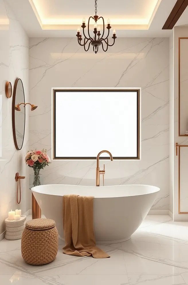 12 Stunning Master Bathroom Ideas You’ll Love 10 Romantic Master Bathroom Idea for Intimate Relaxation