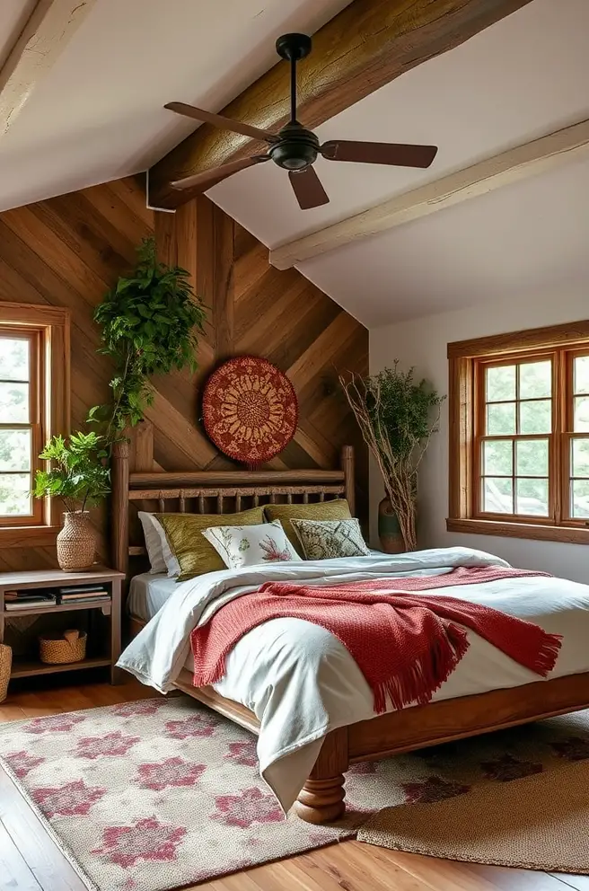 Rustic Bedroom Design Idea that Bring Nature Indoors