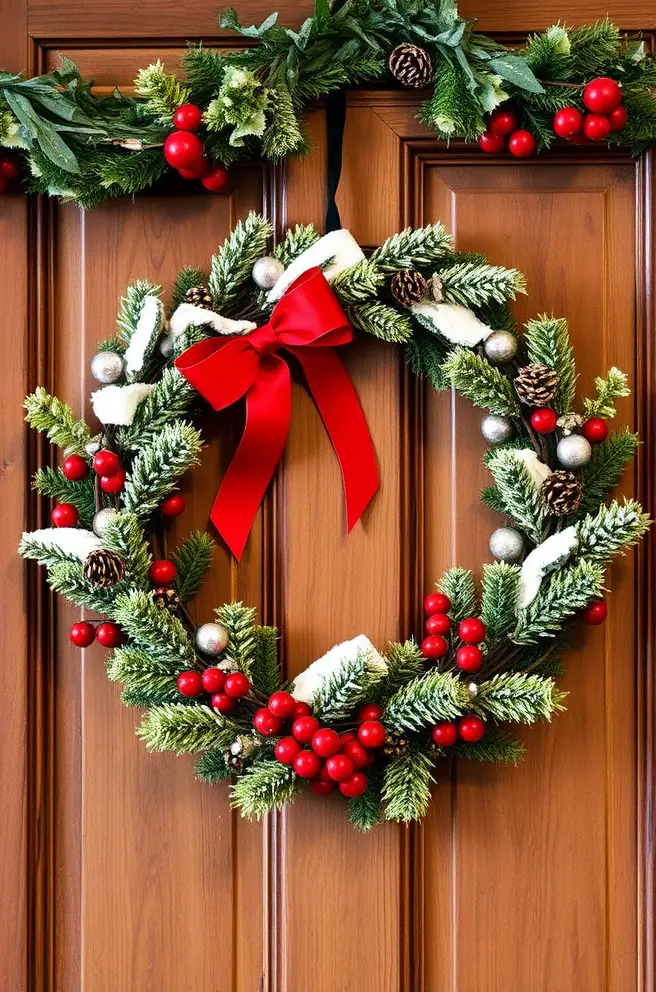 Rustic Christmas Wreath Idea for a Cozy Winter Vibe