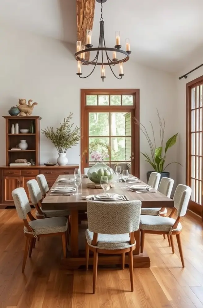 Rustic Dining Room Idea Inspired by Nature's Beauty