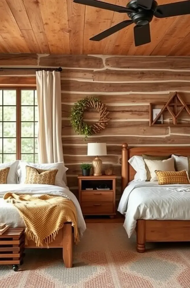 Rustic Guest Bedroom Idea for a Warm and Inviting Atmosphere