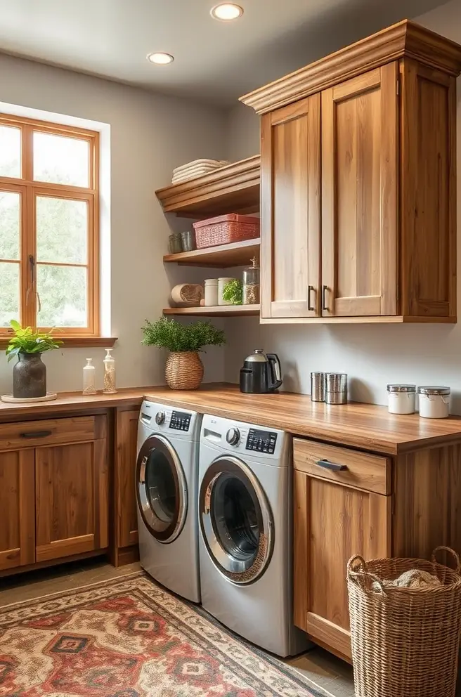 Stylish Laundry Room Cabinets: 12 Inspiring Design Ideas 5 Rustic Laundry Room Cabinets to Bring Warmth to Your Home
