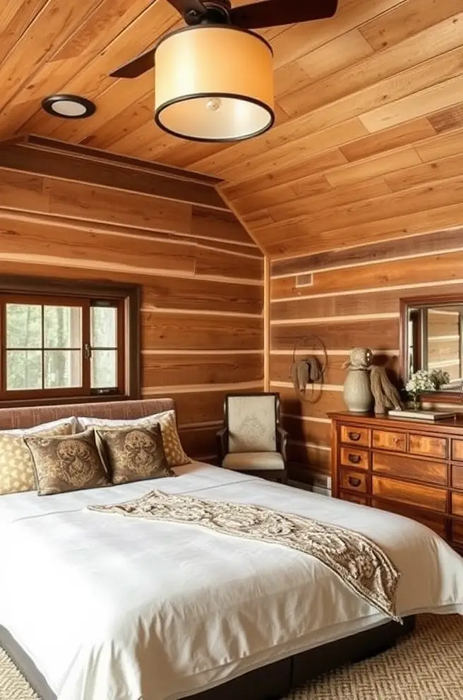 Rustic Master Bedroom Idea for a Warm and Inviting Atmosphere