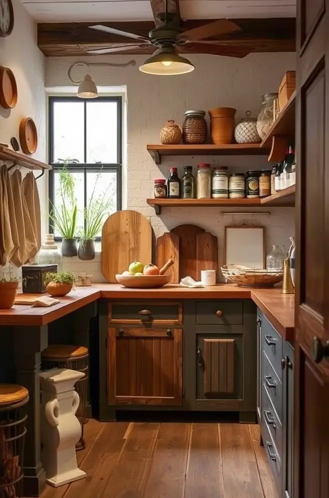 12 Stunning Pantry Ideas for Your Home Design Inspiration 3 Rustic Pantry Idea for a Cozy and Inviting Atmosphere