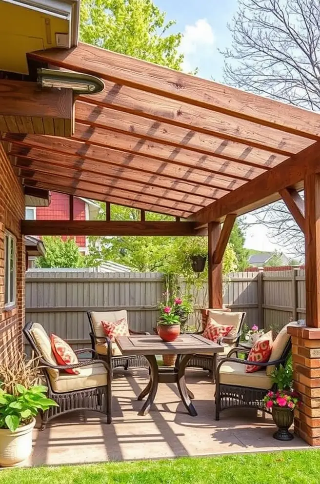 Rustic Patio Cover Idea That Bring Charm to Your Space