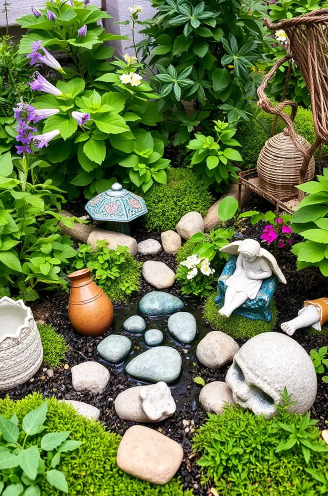 Serene Fairy Garden Idea for a Tranquil Bedroom Retreat