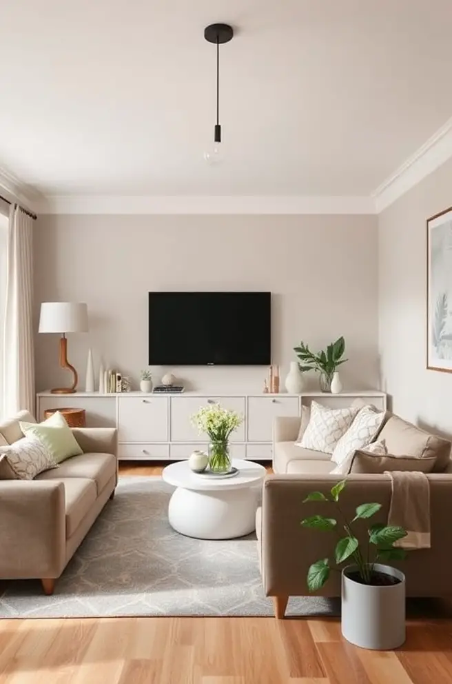 Serene Living Room Color Idea for a Relaxing Retreat