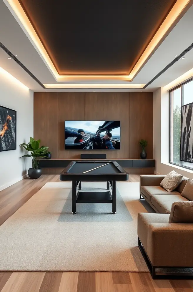 12 Inspiring Game Room Ideas You’ll Love for Your Home 10 Sleek Game Room Idea for Minimalist Design Enthusiasts