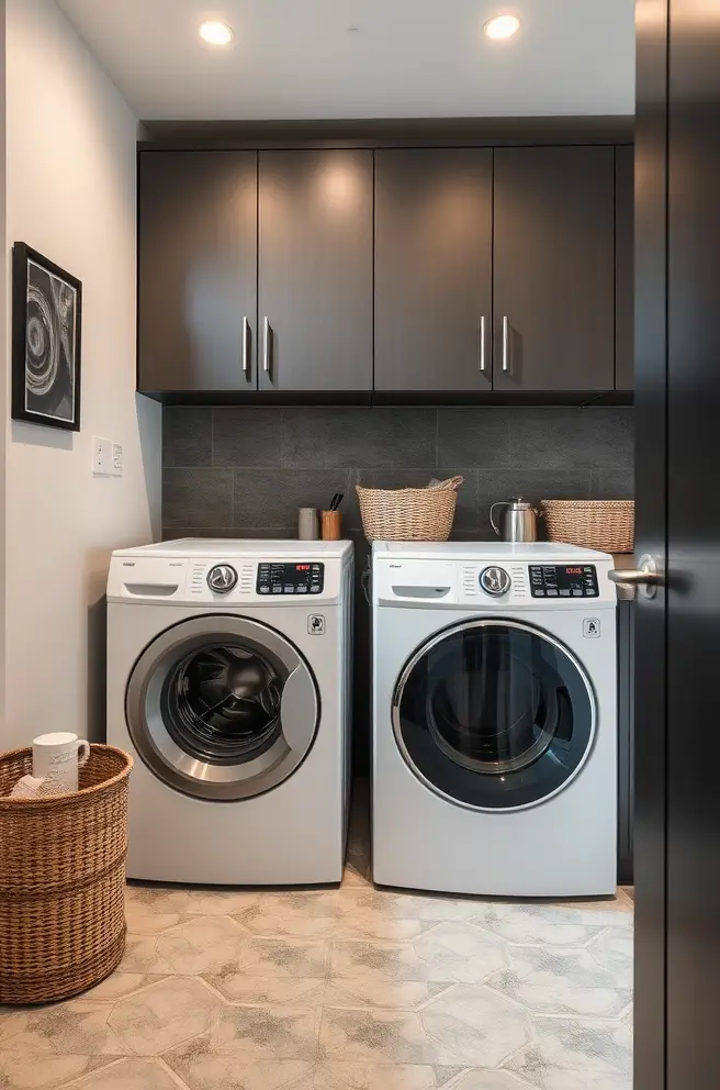 Stylish Laundry Room Cabinets: 12 Inspiring Design Ideas 10 Sleek Laundry Room Cabinets that Enhance Contemporary Design