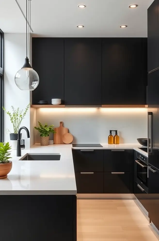Sleek Minimalist Kitchen Layout Idea for a Clean Aesthetic