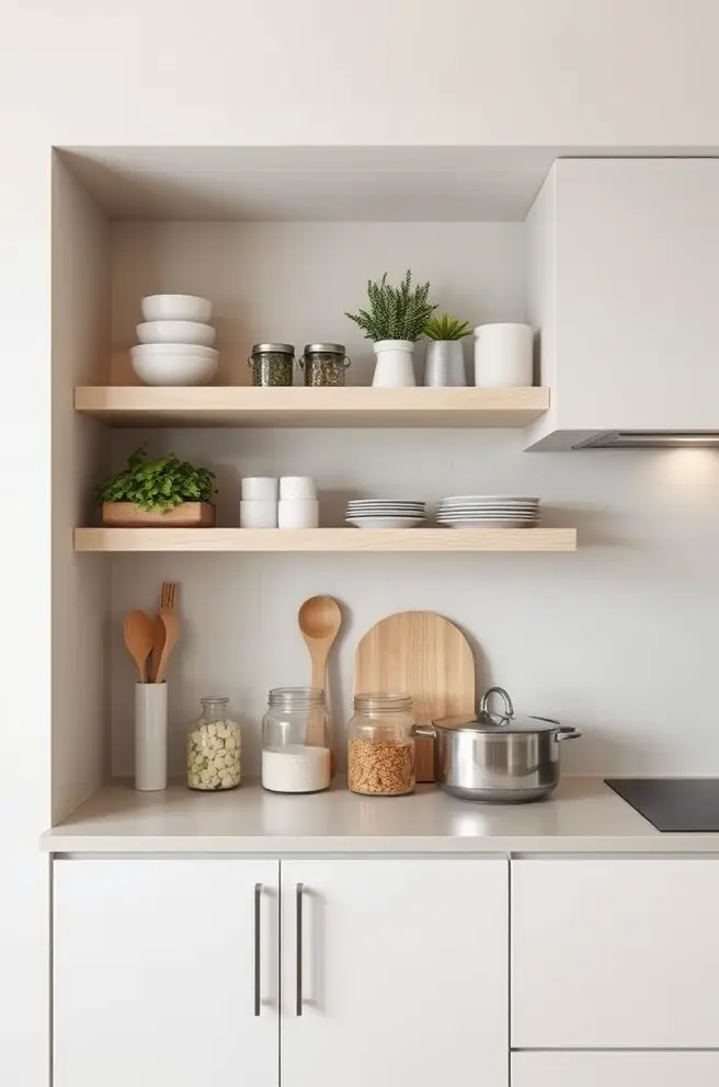 Sleek kitchen storage Idea for a modern minimalist look