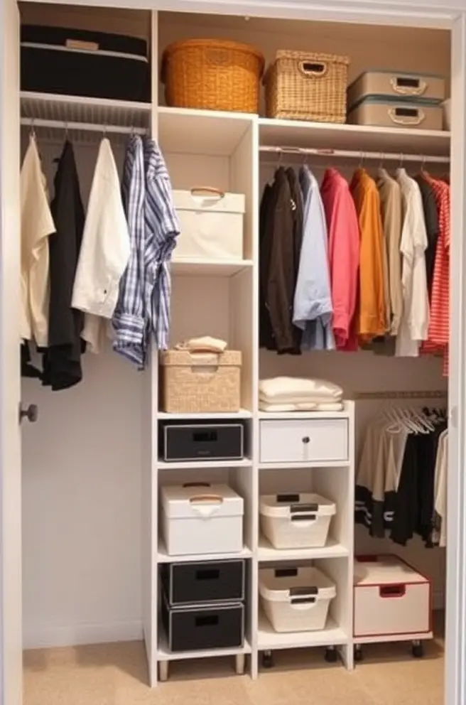 Smart Closet Organization Idea for Small Spaces