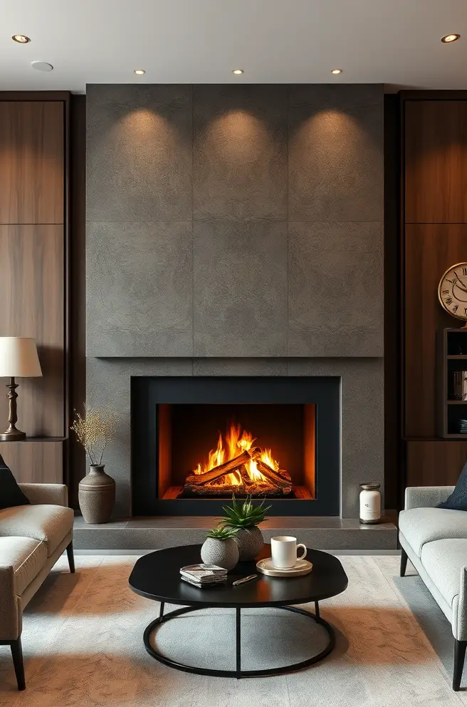 12 Stunning Fireplace Ideas for Your Home Decor Inspiration 11 Sophisticated Fireplace Idea for a Luxurious Living Room Look