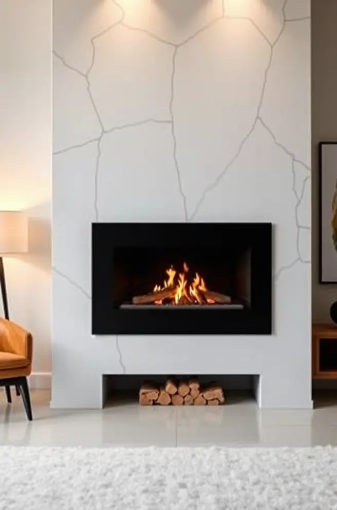Sophisticated Modern Fireplace Idea for a Contemporary Aesthetic