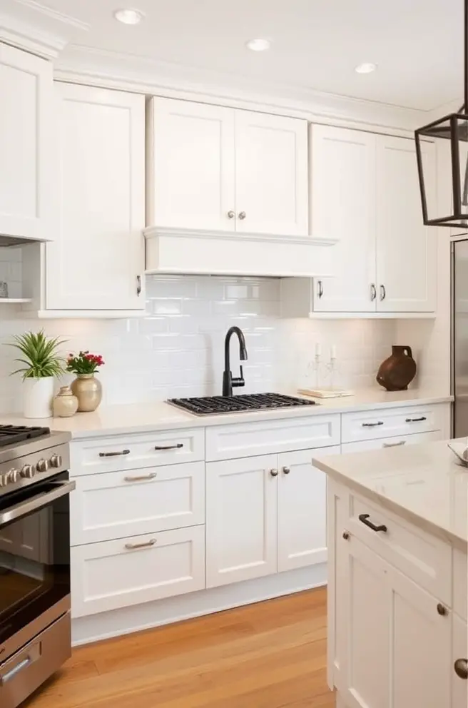 Sophisticated White Kitchen Idea for a Timeless Appeal