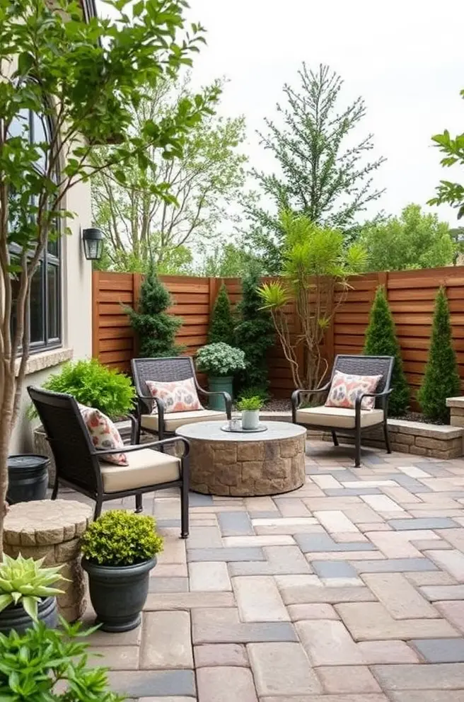 Sophisticated cheap patio paver Idea for a luxurious feel on a budget