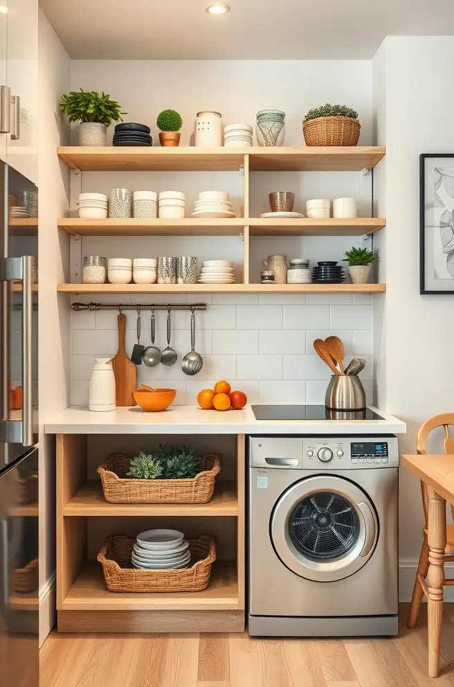 Space-saving kitchen storage Idea for apartment living