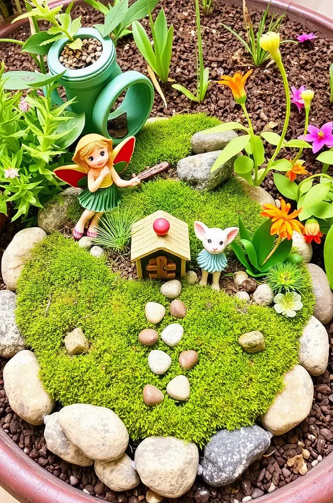 Stylish Fairy Garden Idea to Enhance Your Home Office Decor