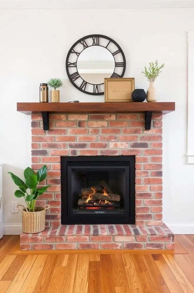 Stylish Industrial Fireplace Mantel Idea for an Urban Touch