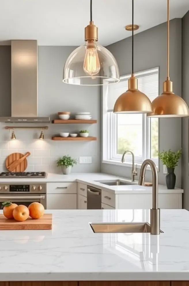 12 Stunning Modern Kitchen Ideas You'll Love 13 Stylish Modern Kitchen Idea with Statement Lighting Fixtures