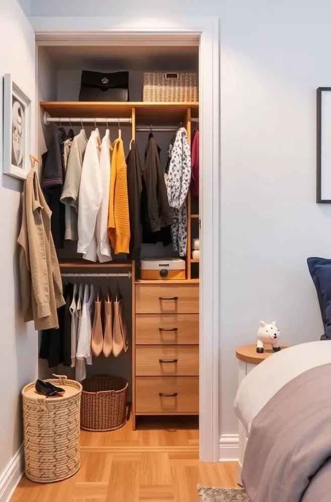 Stylish Small Closet Idea to Transform Your Storage Solutions