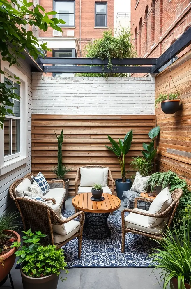 Stylish Small Patio Idea That Enhance Your Urban Living