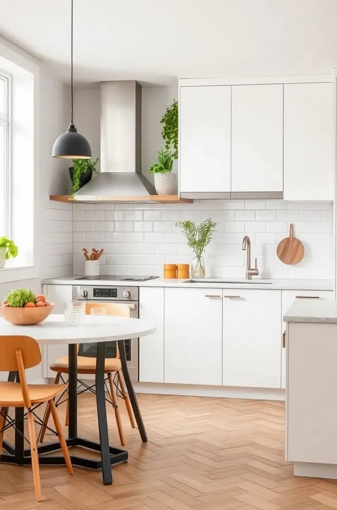 Stylish White Kitchen Idea for an Inviting Environment