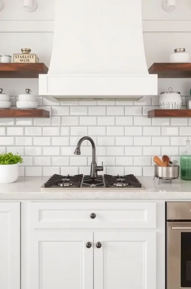 Subway Tile Backsplash Idea for a Classic Appeal