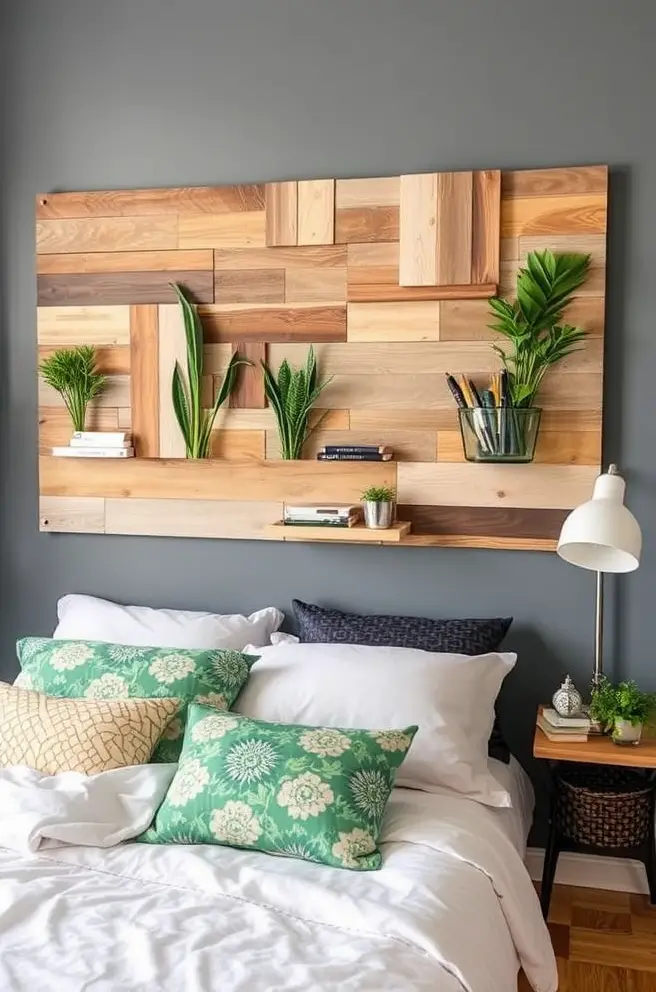 Sustainable Headboard Idea Using Recycled Materials