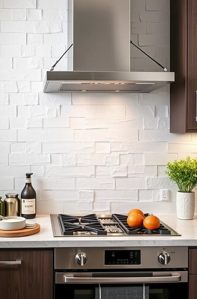 Textured Backsplash Idea That Add Depth to Your Interiors