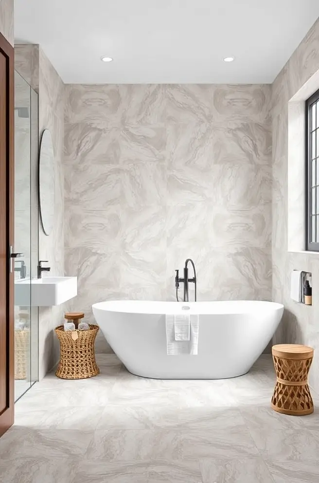 12 Stunning Bathroom Floor Tile Ideas You'll Love 12 Textured Bathroom Floor Tile Idea to Elevate Your Design