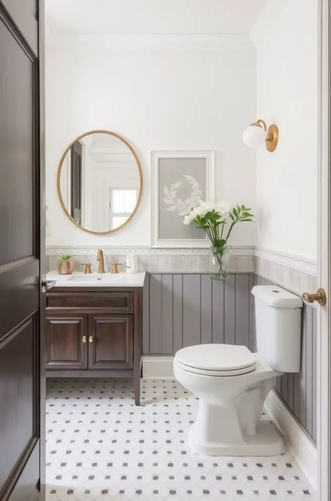 Timeless Classic Powder Room Idea that Never Go Out of Style