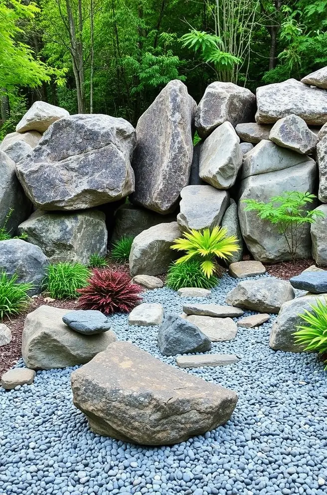 12 Stunning Rock Garden Ideas for Your Home Decor Inspiration 8 Tranquil Rock Garden Idea for Zen-Inspired Outdoor Retreats