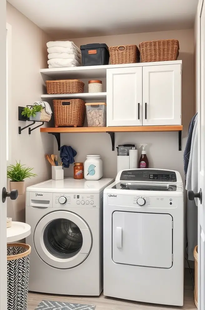 Transformative storage Idea for laundry rooms to keep essentials tidy