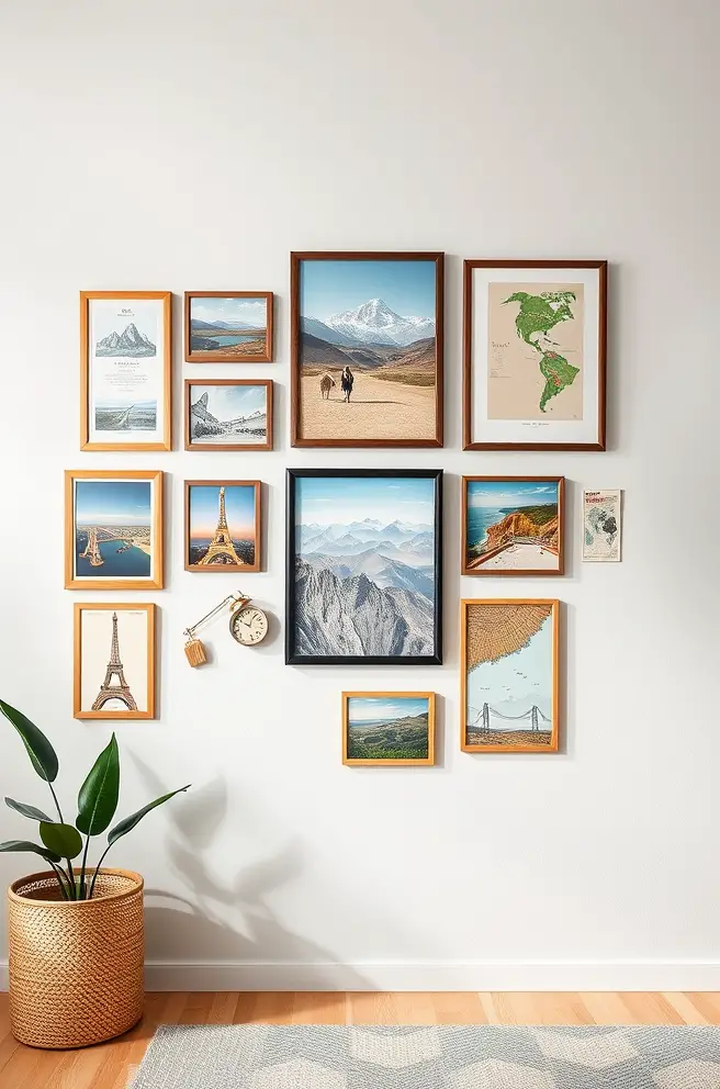 Travel-Themed Gallery Wall Idea to Celebrate Your Adventures