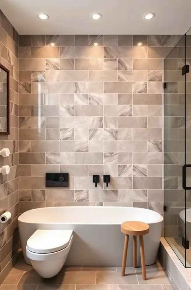 Trendy Bathroom Tile Idea to Update Your Decor