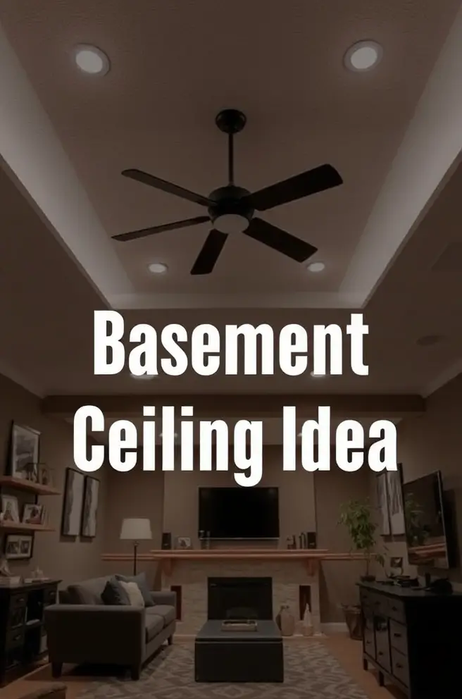 Unique Basement Ceiling Idea to Elevate Your Interior Design