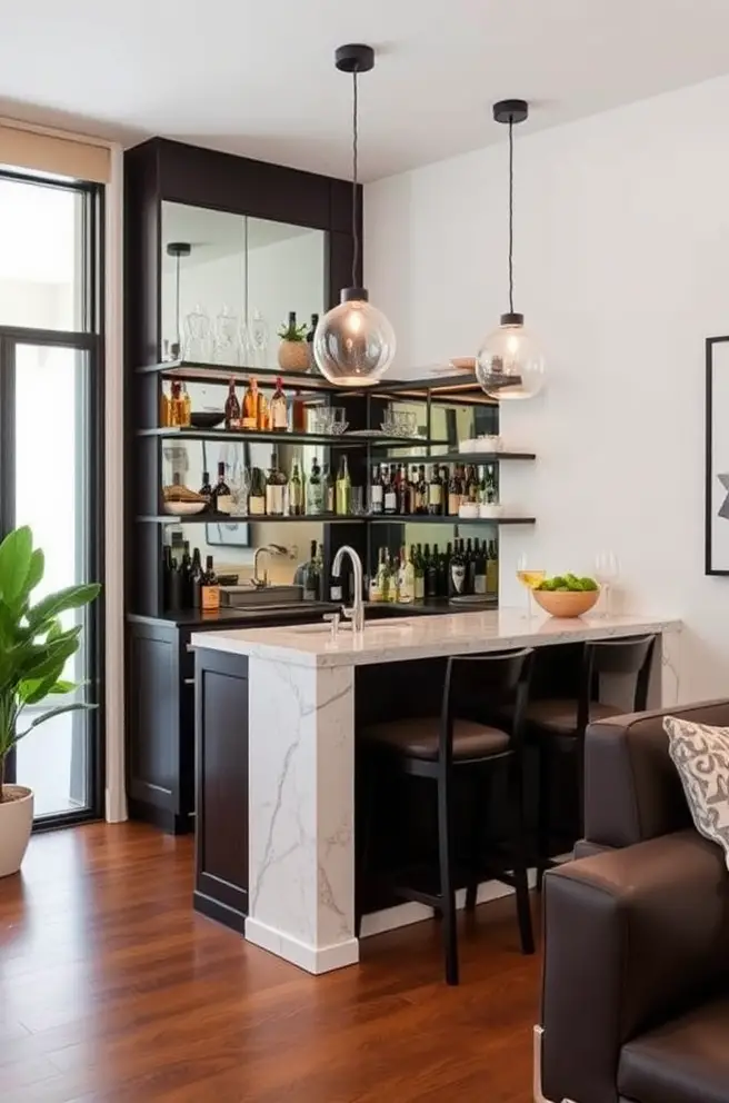 Unique Home Bar Idea That Blend with Your Interior Design