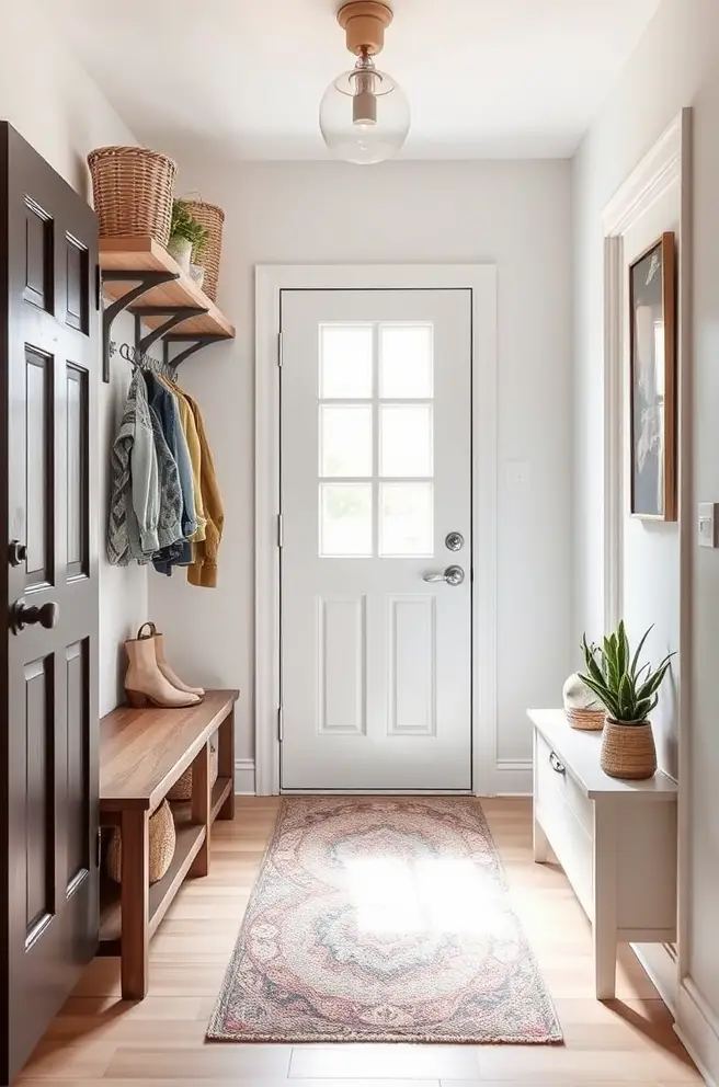 12 Inspiring Small Entryway Ideas You'll Love 11 Unique Small Entryway Idea with Creative Storage Solutions