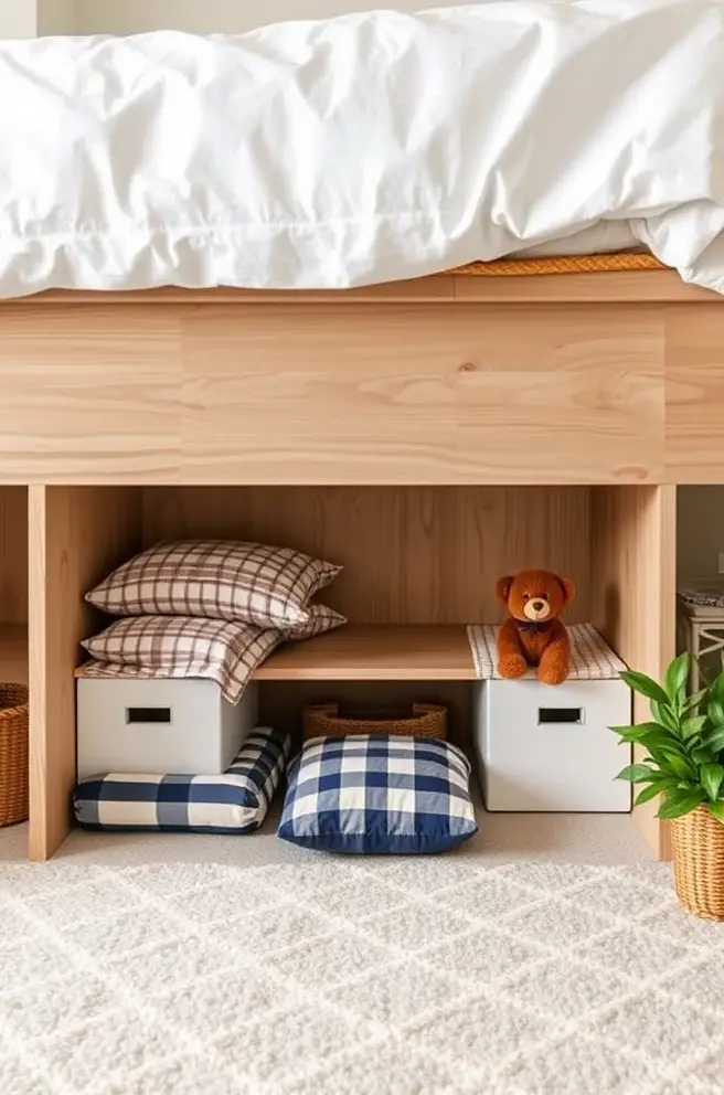 Unique storage Idea for under-bed spaces for optimal utilization