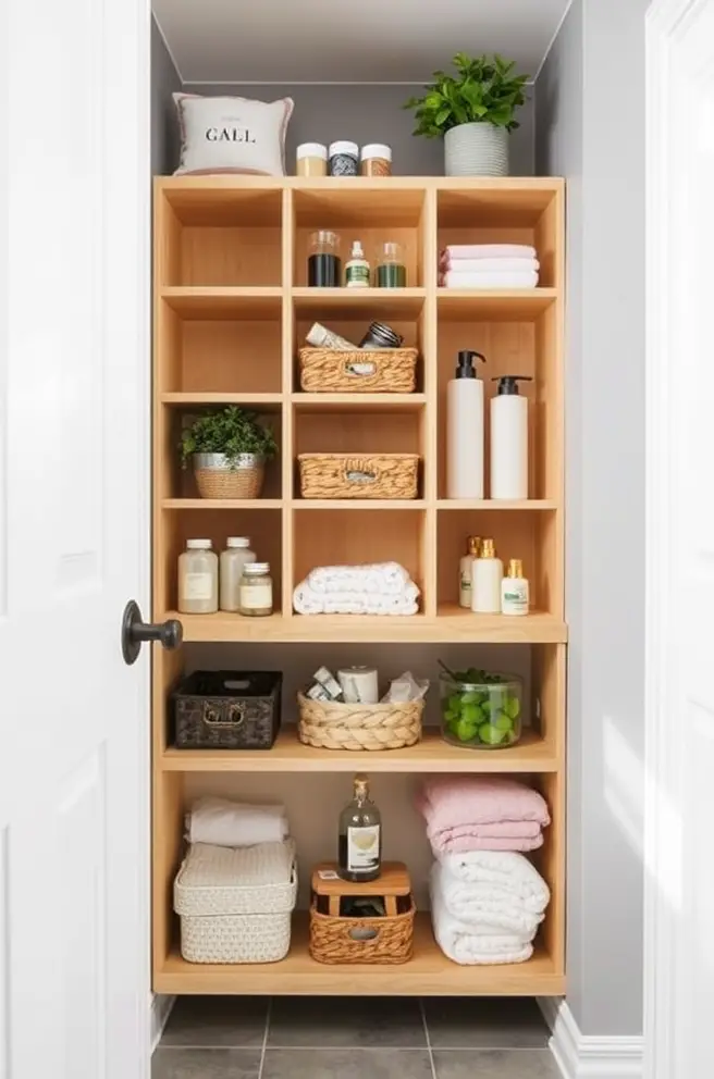 Versatile Bathroom Storage Idea for Organized Living