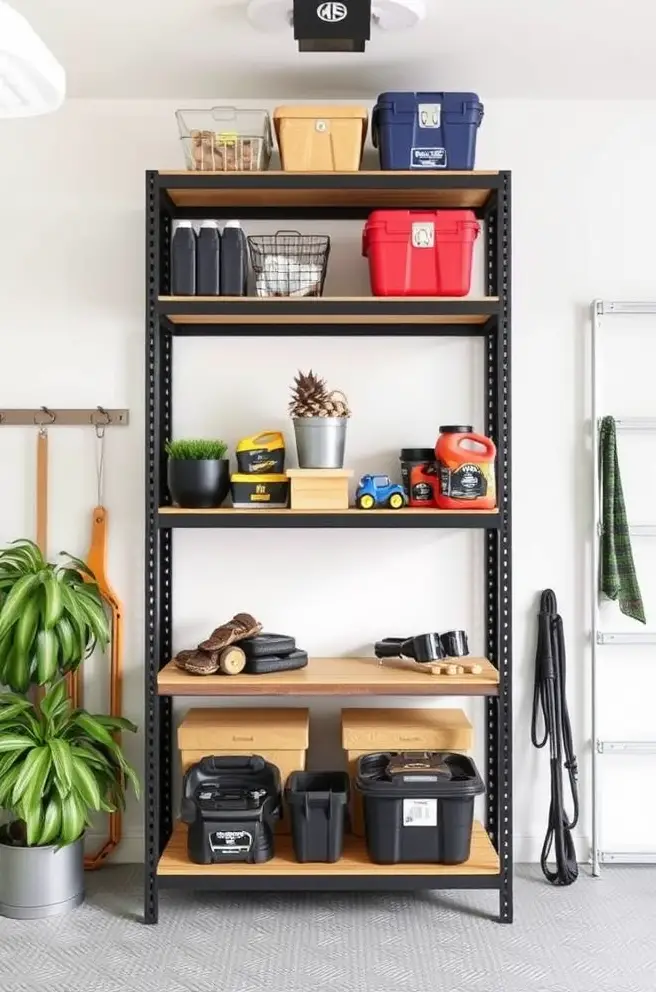 12 Inspiring Garage Shelving Ideas You’ll Love 9 Versatile Garage Shelving Idea for Multi-Purpose Use