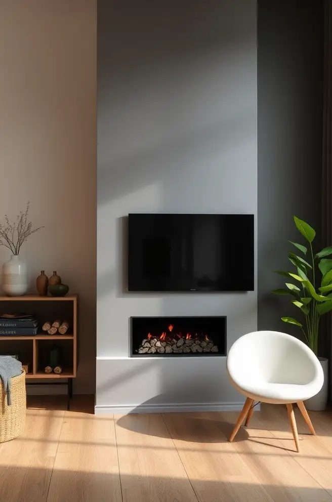 Versatile Modern Fireplace Idea for Enhancing Any Room's Ambiance