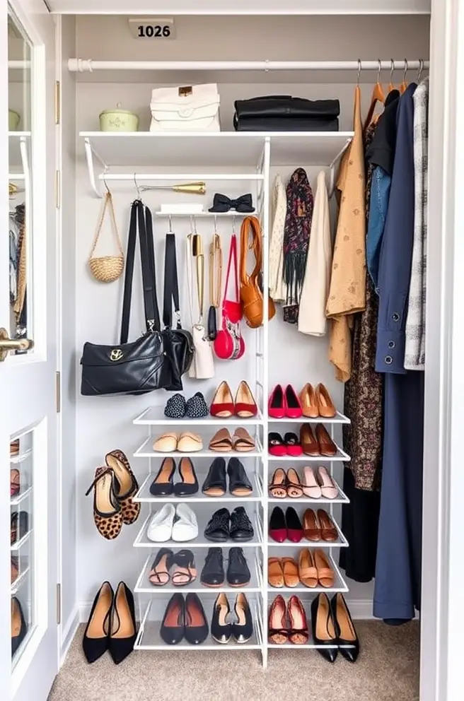 12 Creative Closet Organizer Ideas You’ll Love! 9 Versatile closet organizer Idea for shoes and accessories