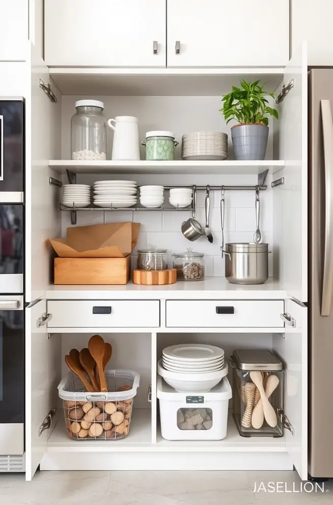 Versatile kitchen storage Idea for multi-purpose use