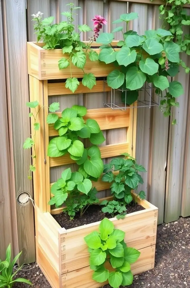 12 Inspiring Raised Garden Bed Ideas for Your Home Garden 7 Vertical Raised Garden Bed Idea for Maximizing Space