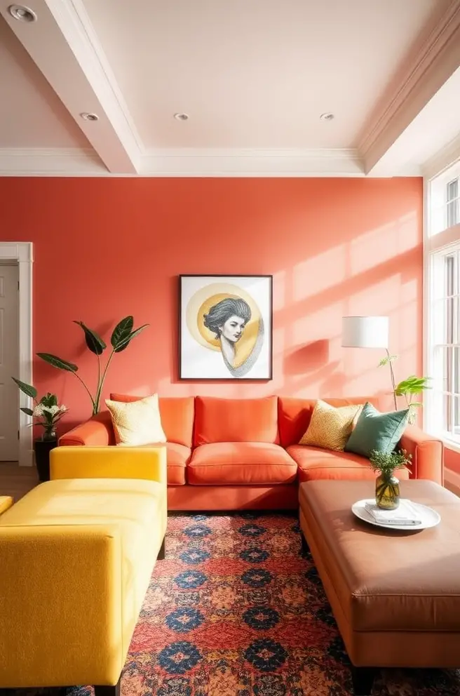 Vibrant Living Room Color Idea to Transform Your Space